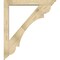 Ekena Millwork Olympic Traditional Rough Sawn Bracket w/ Offset Brace, Douglas Fir, 6"W x 42"D x 48"H BKT0604X42X48OLY01RDF - alternate 2